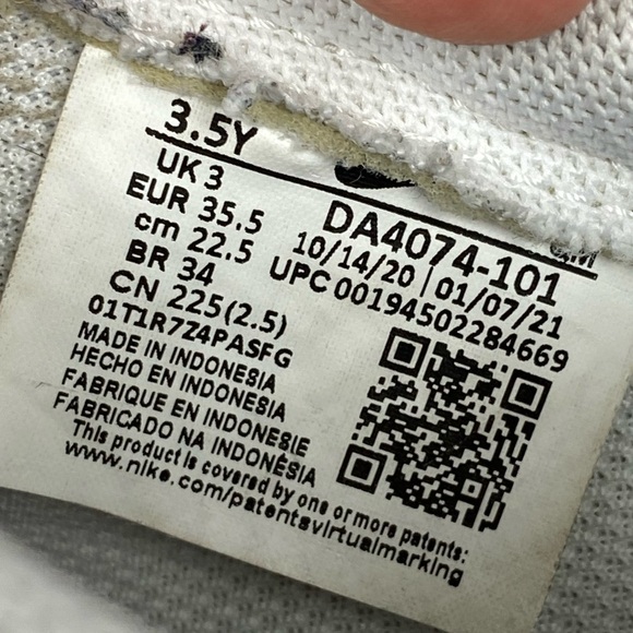 Nike Blazer Low '77 Black White Sneaker Women’s Shoe Size 5 Youth Size 3.5 - Picture 12 of 12